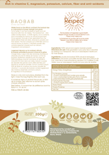 Load image into Gallery viewer, Baobab Powder - Respect - Happy body - Happy soul
