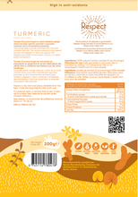 Load image into Gallery viewer, Organic Turmeric - Respect - Happy body - Happy soul
