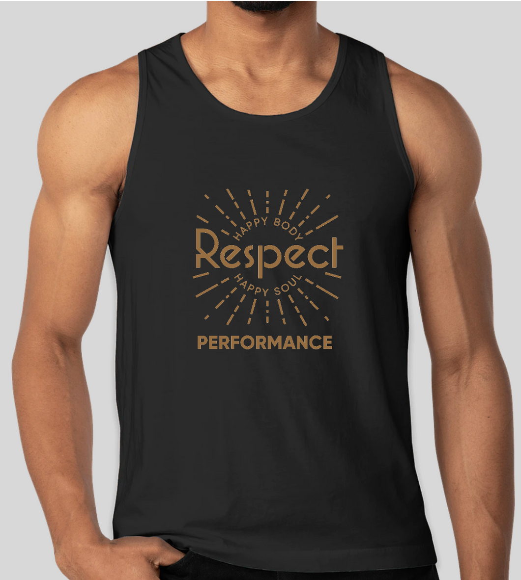 Respect Performance Tank Top - Black